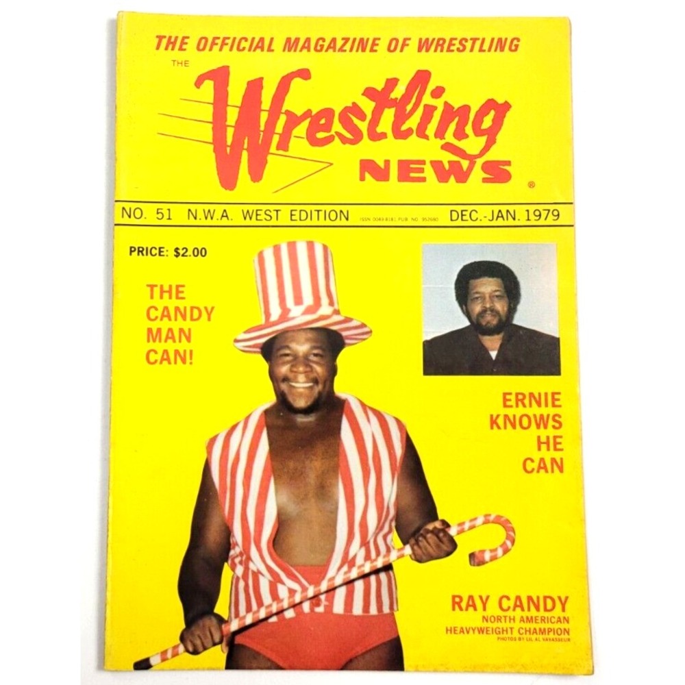 WRESTLING NEWS - DEC/JAN 1979 #51 - NWA ED / ERNIE LADD/ ANDRE THE GIANT/ CANDY